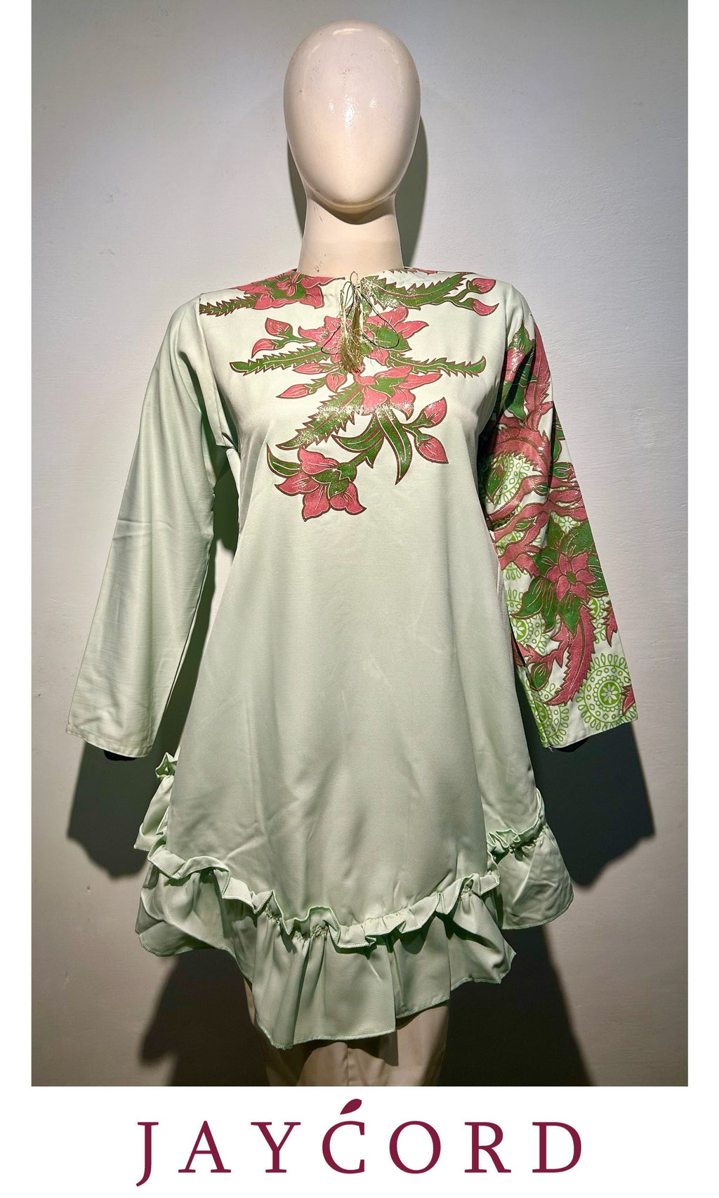 Floral’ pastelgreen