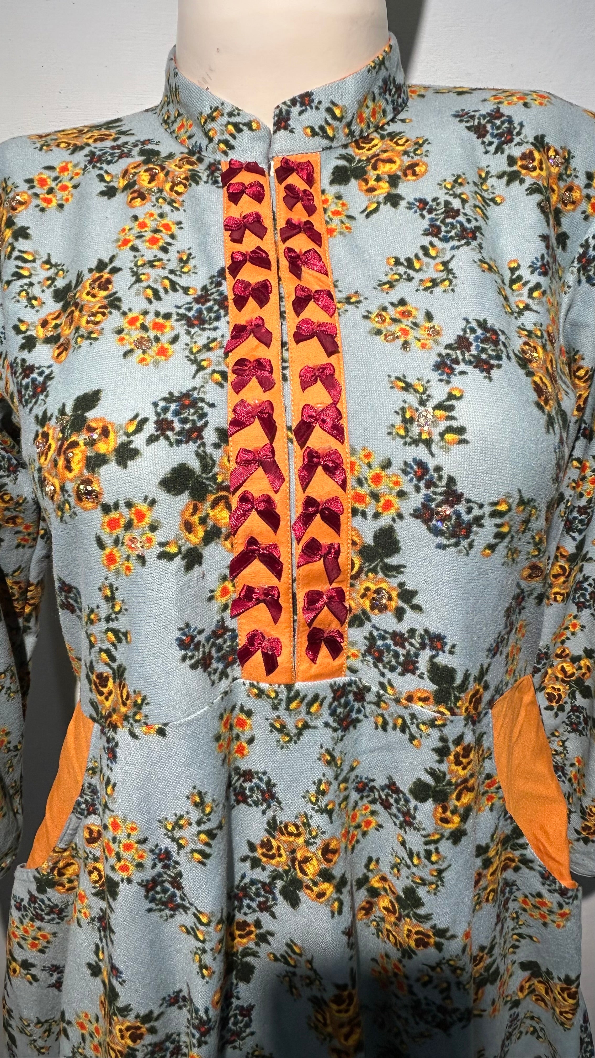 Wool floral’ palegreen