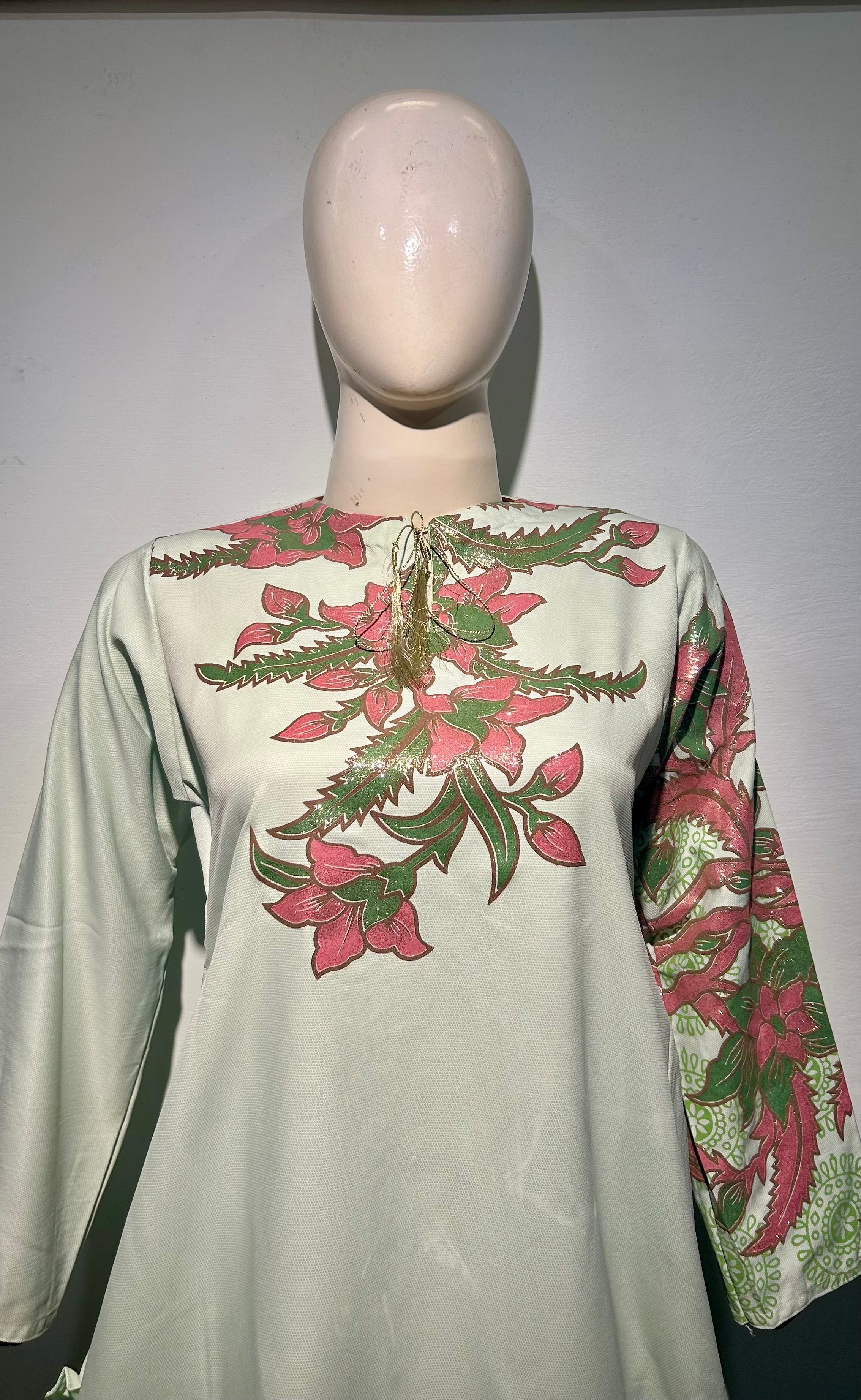 Floral’ pastelgreen