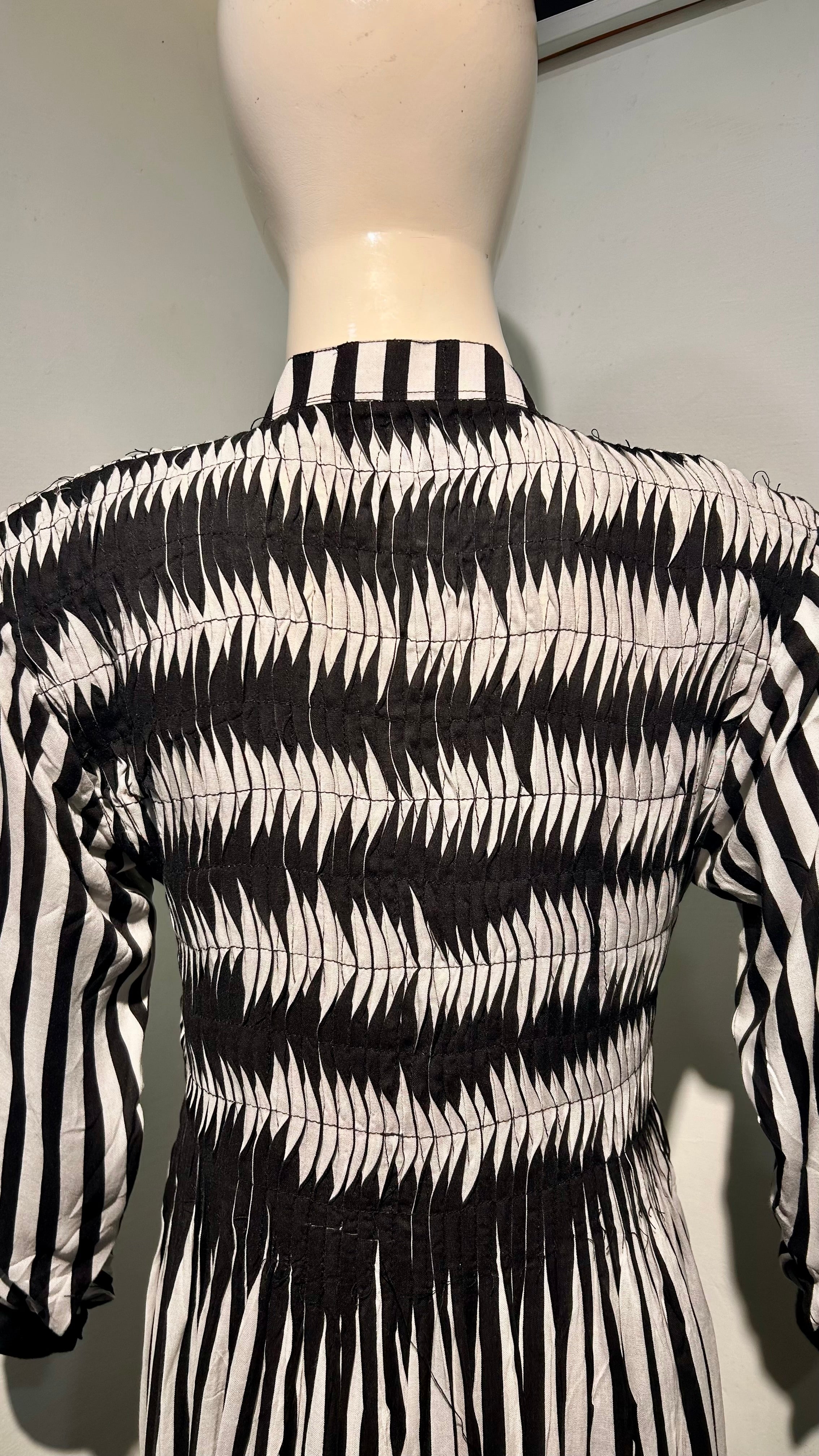 Smoken stripes’ frock