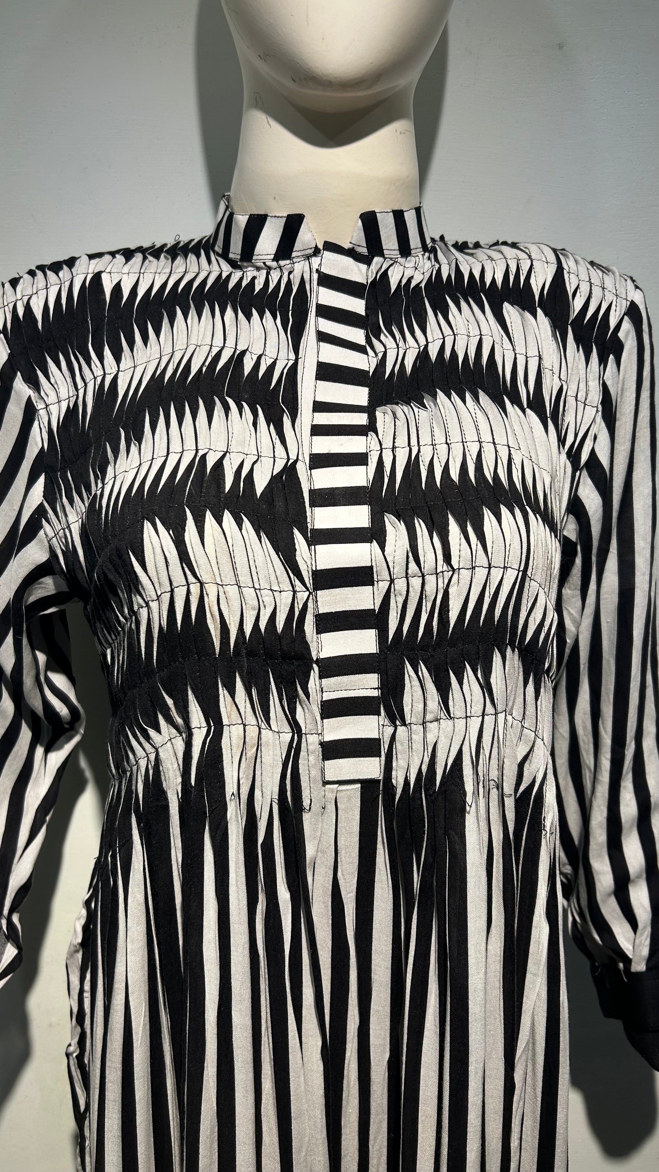 Smoken stripes’ frock