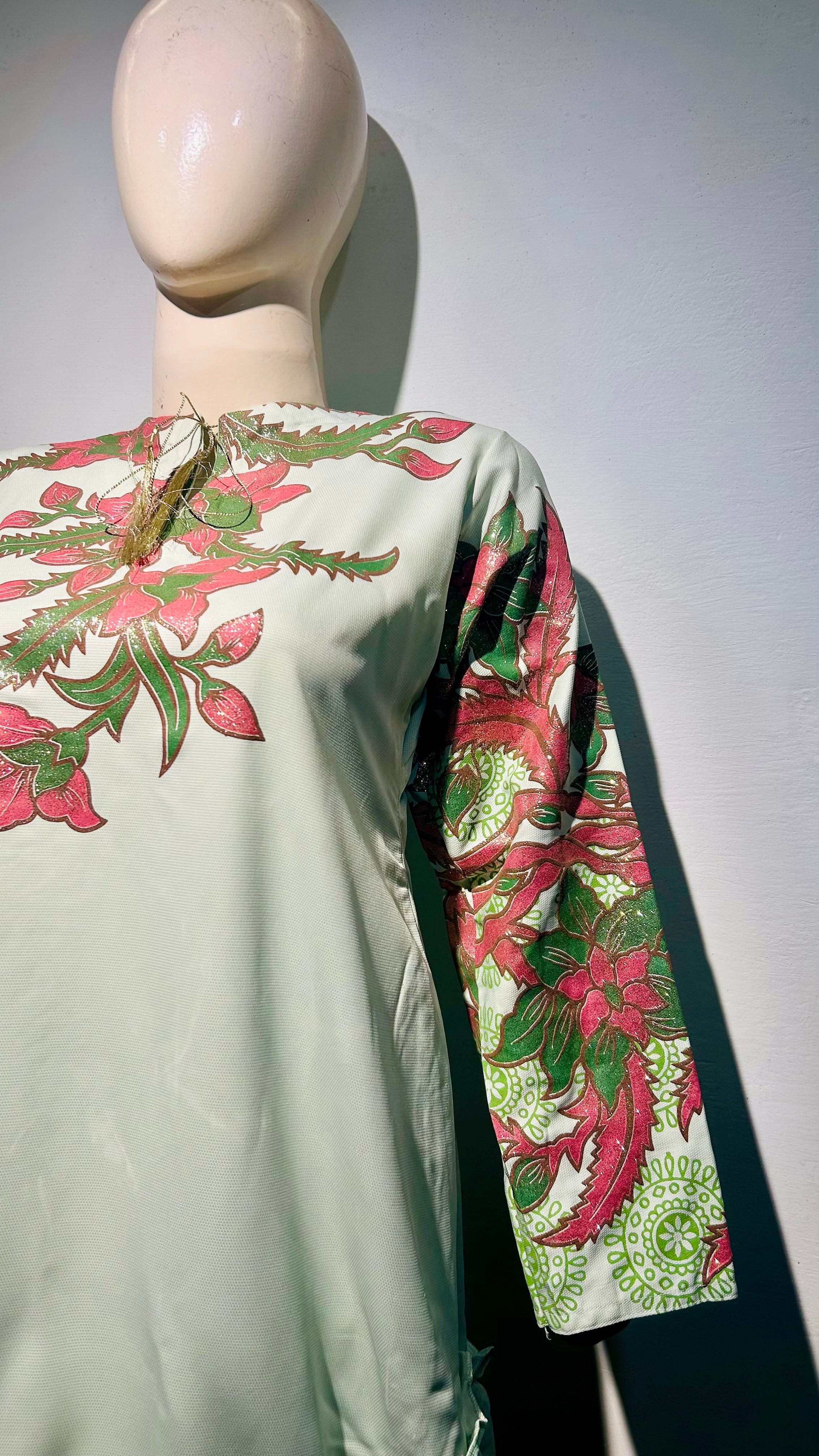 Floral’ pastelgreen